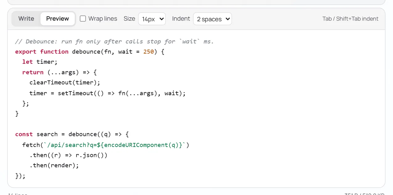 The highlighted preview